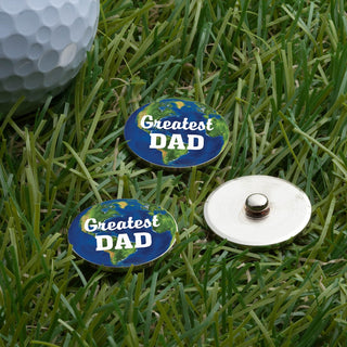 Worlds greatest dad golf ball markers