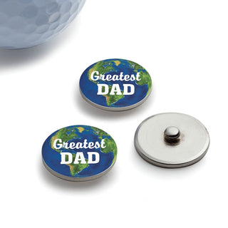 World's Greatest Dad Golf  Ball Markers - Set of 3