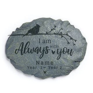 Always with you Cardinal Memorial Personalized Garden Stone