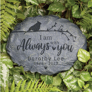 Always with you Cardinal Memorial Personalized Garden Stone