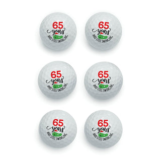 Still Swinging Birthday Personalized Golf Ball - Set of 6