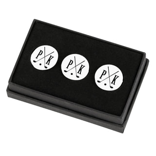 Initial Golf Clubs Personalized Golf Ball Markers - Set of 3