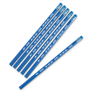 Swimming with Sharks Personalized Blue Pencil - Set of 6
