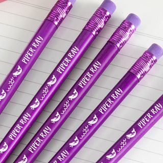 Swimming with Mermaids Gemstone Purple Pencil - Set of 6