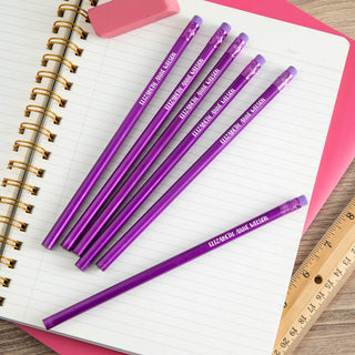 Your message gemstone purple pencil set