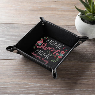 Home Sweet Home Personalized Leatherette Catch All