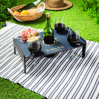 Drinks are Served Personalized Black Wood Tray