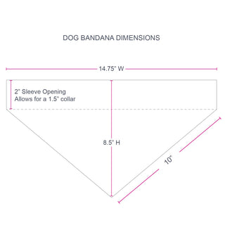 Cherry Pattern Personalized Pet Bandana