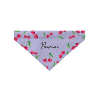 Cherry Pattern Personalized Pet Bandana