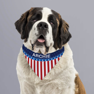 Stars and Stripes Personalized Pet Bandana