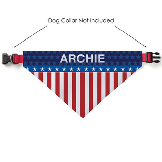 Stars and Stripes Personalized Pet Bandana