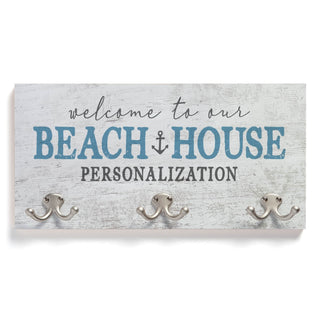 Welcome To Our Beach House Personalized Coat Hanger