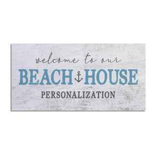 Welcome To Our Beach Personalized Ð 12x27 Inch Entry Mat