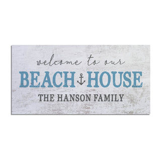 Welcome To Our Beach Personalized Ð 12x27 Inch Entry Mat