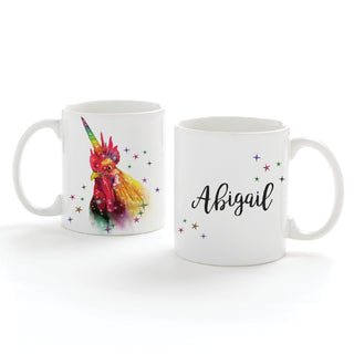 Uni-Chicken Personalized White Coffee Mug - 11 oz.