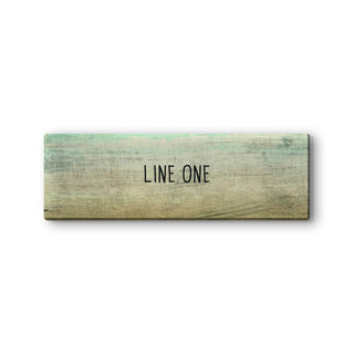 Your Message Here 1 Line Personalized 9x27 Canvas