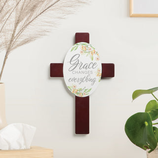 Grace changes everything wood cross