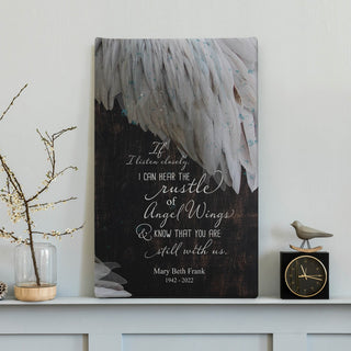 Angel wings 10x16 memorial can canvas