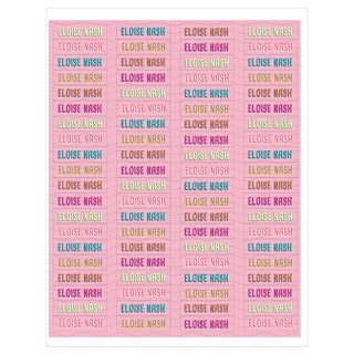 Colorful Kids Property Personalized Weather Resistant Label - 80 count