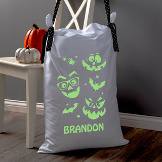 Silly goblins glow in the dark treat bag with name