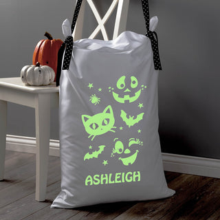 Silly ghouls glow in the dark pillowcase treat bag