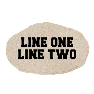 Add Your Message Two Line Personalized Garden Stone