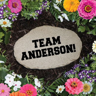 Add Your Message Two Line Personalized Garden Stone