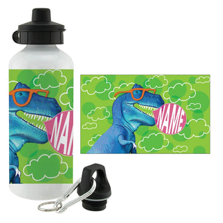 Bubble Gum Dinosaurs Personalized Water Bottle