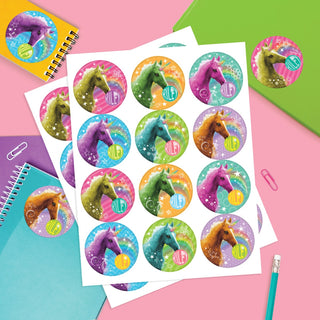 Bubble gum unicorn sticker set 
