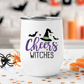 Cheers Witches Personalized Wine Tumbler