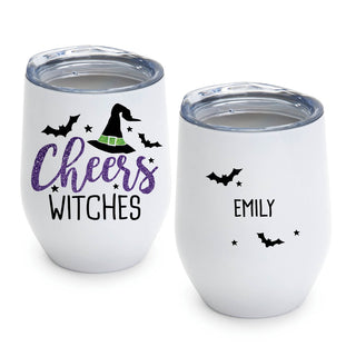 Cheers Witches Personalized Wine Tumbler