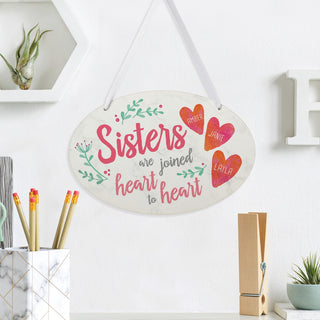 Three sisters oval plaque with name