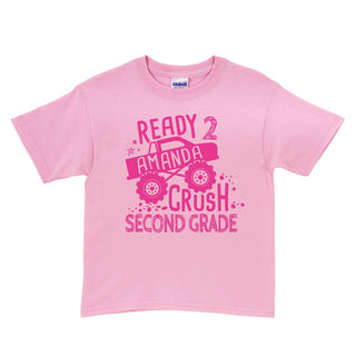 Ready 2 Crush School Personalized Pink T-Shirt