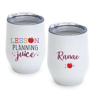 Colorful Lesson Planning Juice White Wine Tumbler