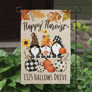 Happy harvest garden flag