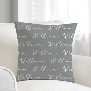 My name 17x17 throw pillow in gray