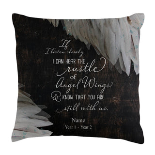 I Can Hear The Rustle of Angel Wings 14x14 Throw Pillow