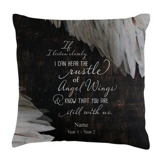 I Can Hear The Rustle of Angel Wings 17x17 Throw Pillow