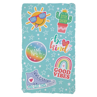 Good Vibes Personalized Fuzzy Blanket