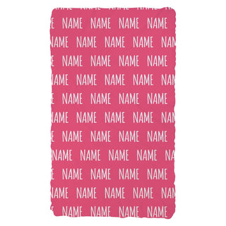 My Name Pink Punch Personalized Fuzzy Blanket