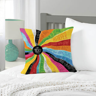 Beautiful spiral 17x17 throw pillow