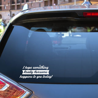 "Really Awesome" White Vinyl Decal
