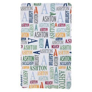 Boy's Name Pattern Personalized Fuzzy Blanket