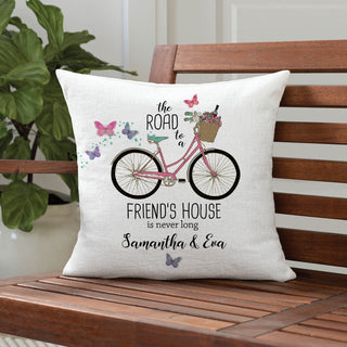 Friends home 17x17 throw pillow