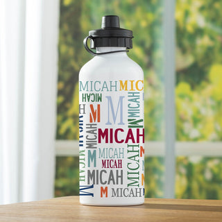 Boys name water bottle with name 