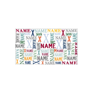 Boy's Name Pattern Personalized Water Bottle