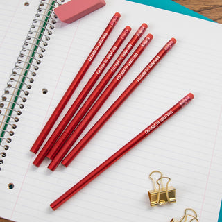 Your message red pencil set of 6