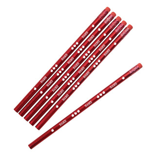 Teacher Apple Personalized Metallic Red Pencil - Set of 6