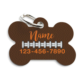 Football Themed Personalized Pet Tag