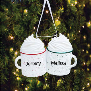 Mug ornament with 2 names
